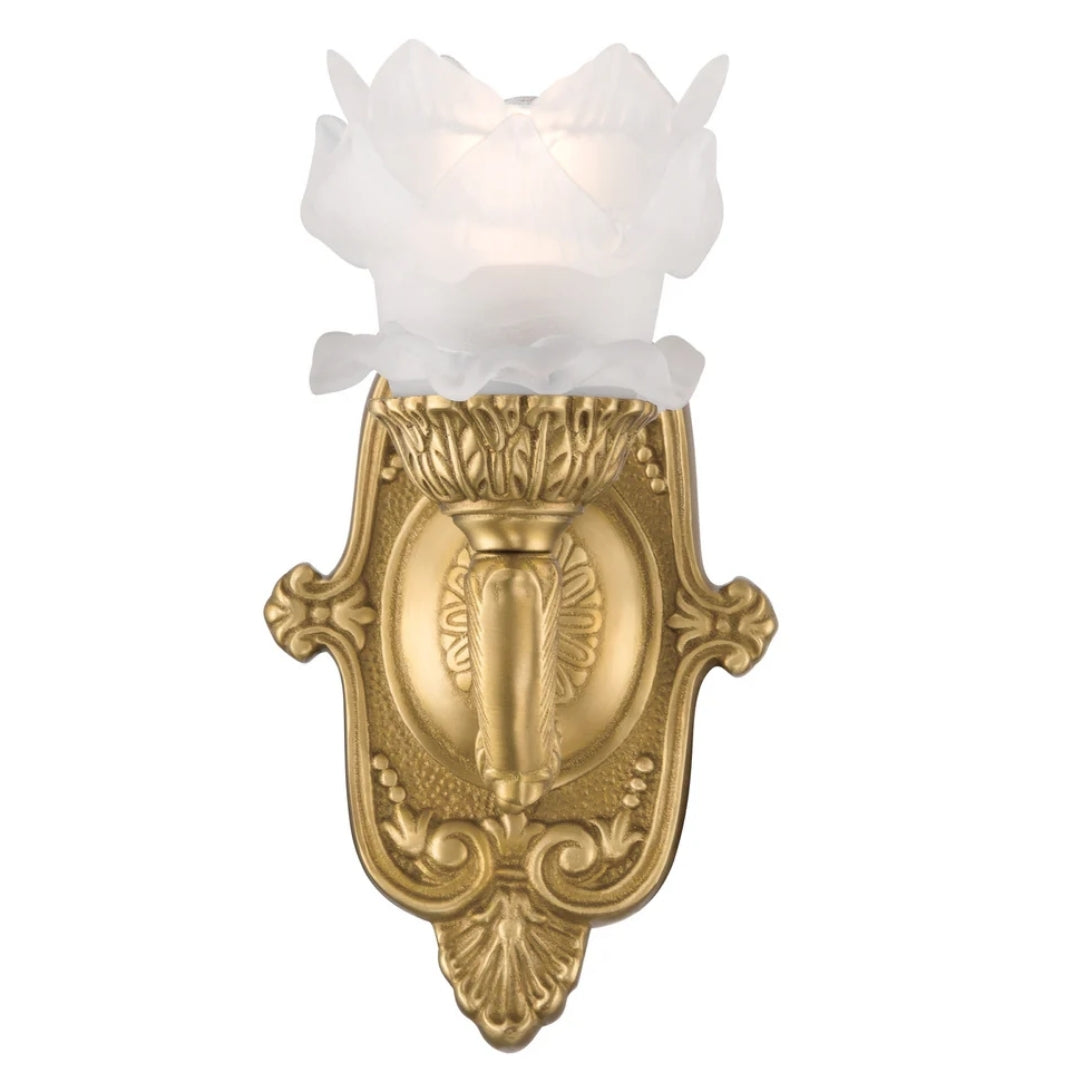 Maison Royale Brass Floral Wall Sconce