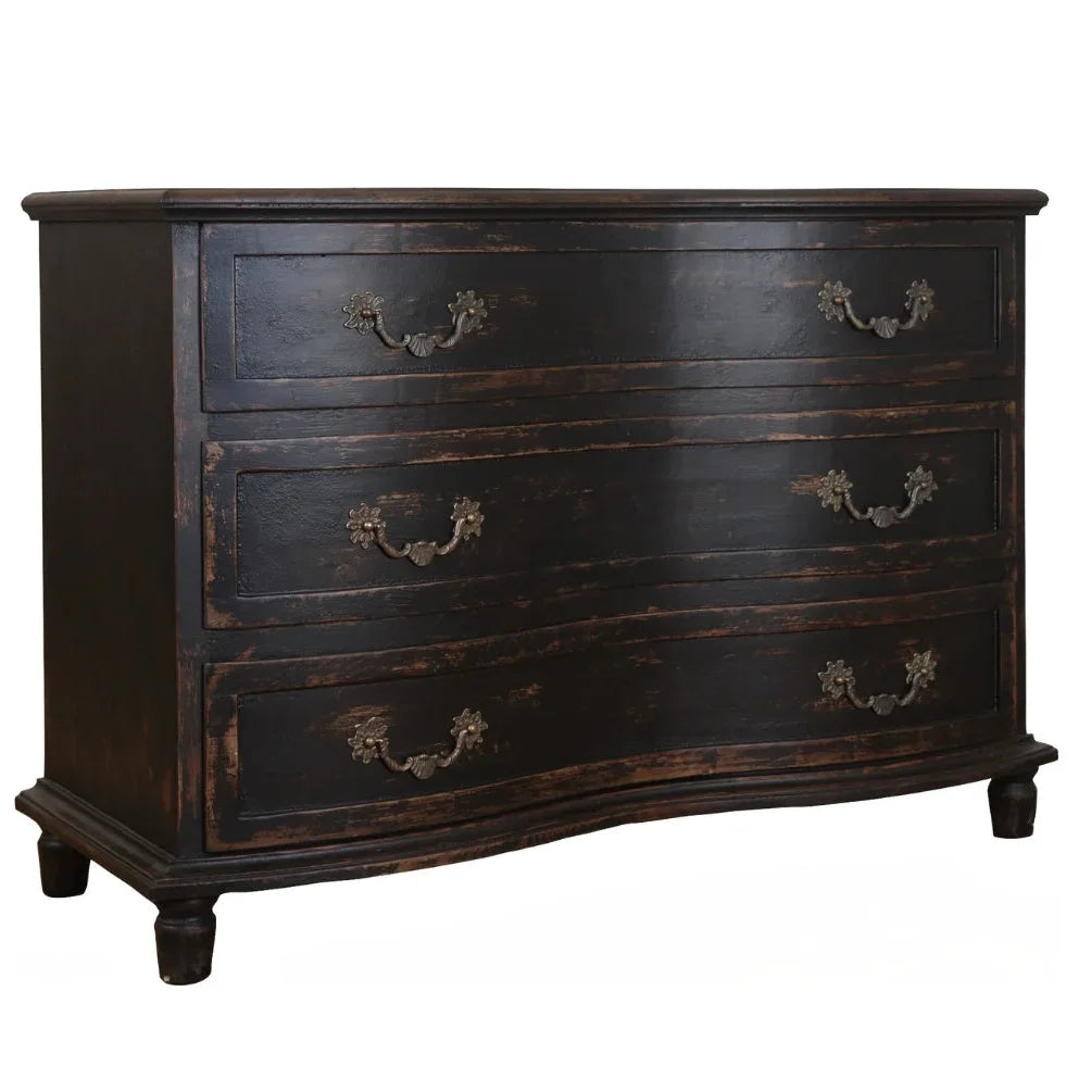 black french provincial dresser Curved Front Chest Lining_DY1-7H Sparkly Black Long Music Send me a message Size:custom  size
