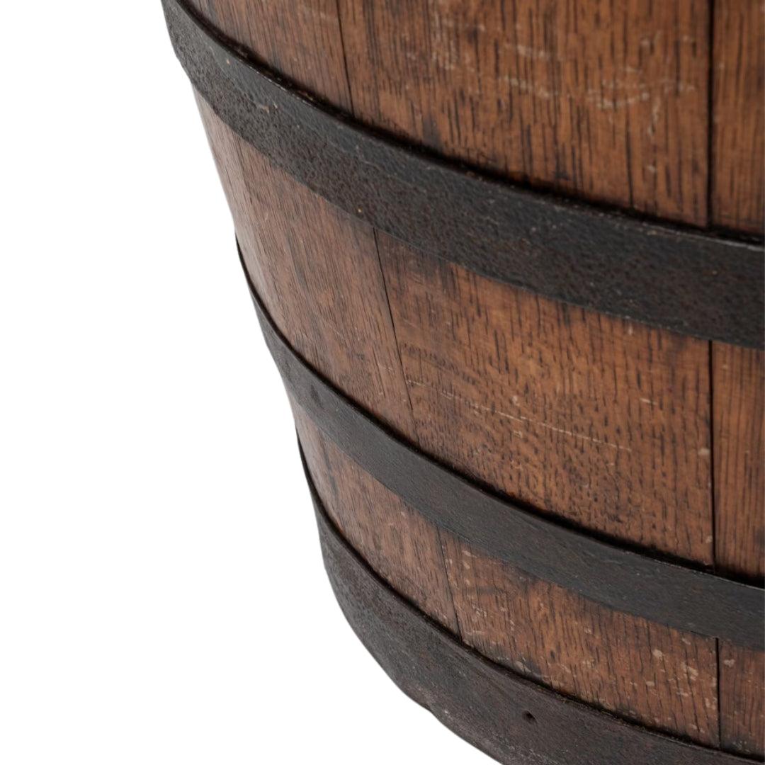 Vintage French Wide Barrel Table, Circa 1920