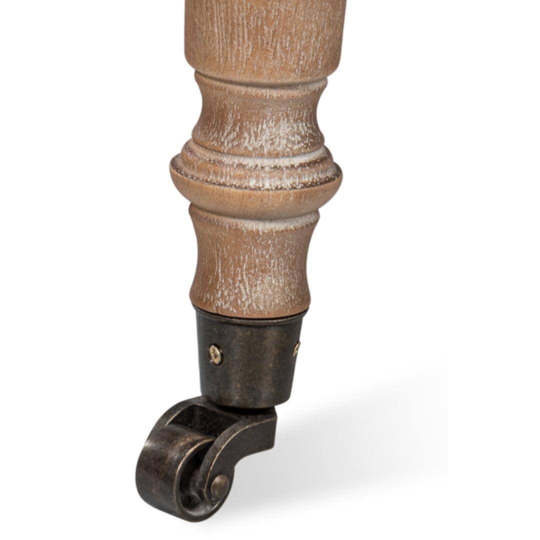 Vintage Tufted Havana Leather and Jute Armchair