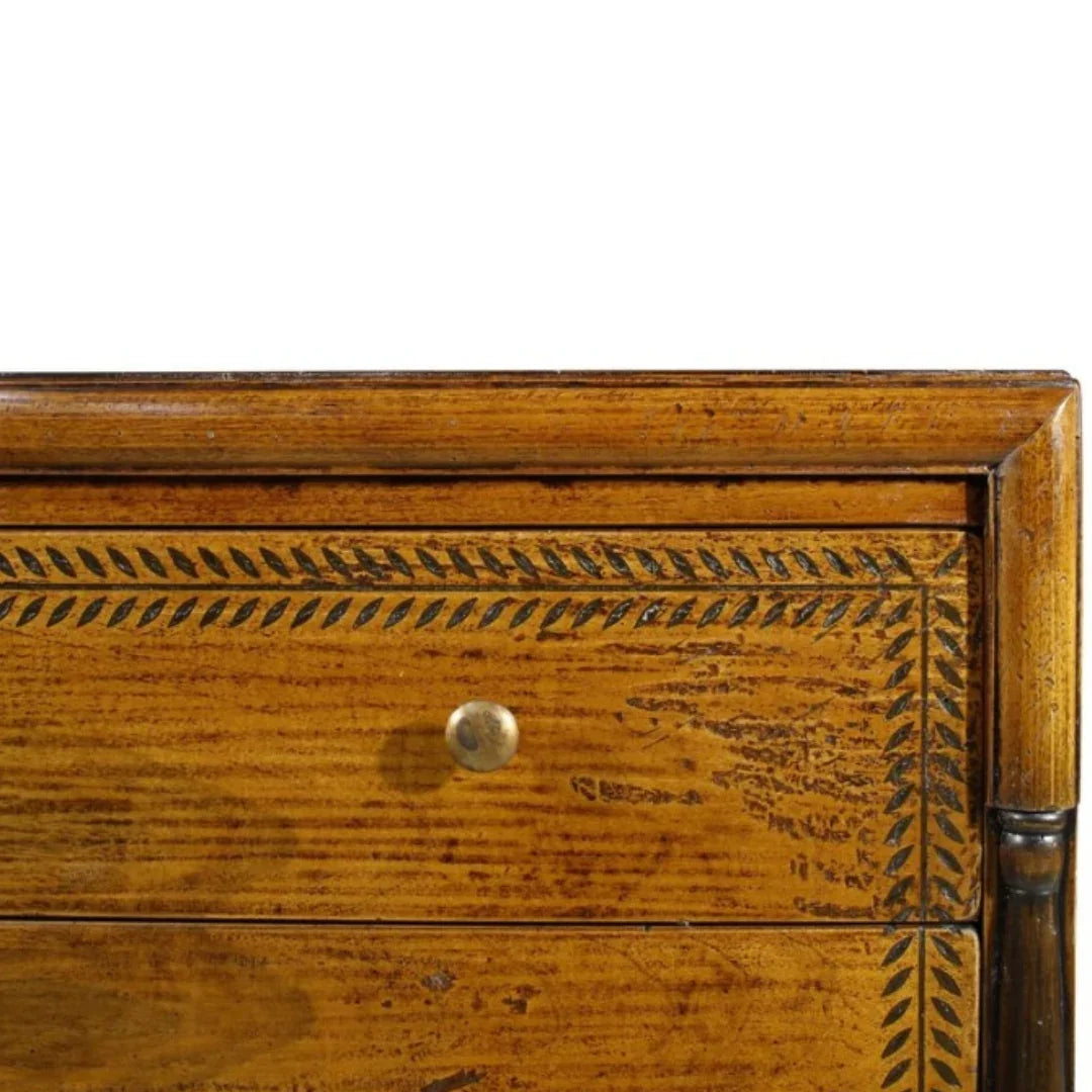 Etched Italian Three Drawer Dresser
