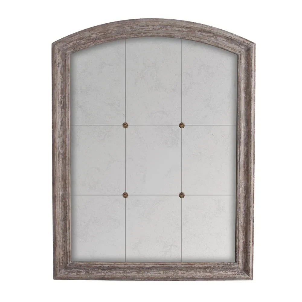 Vintage Arched Rosette Mirror