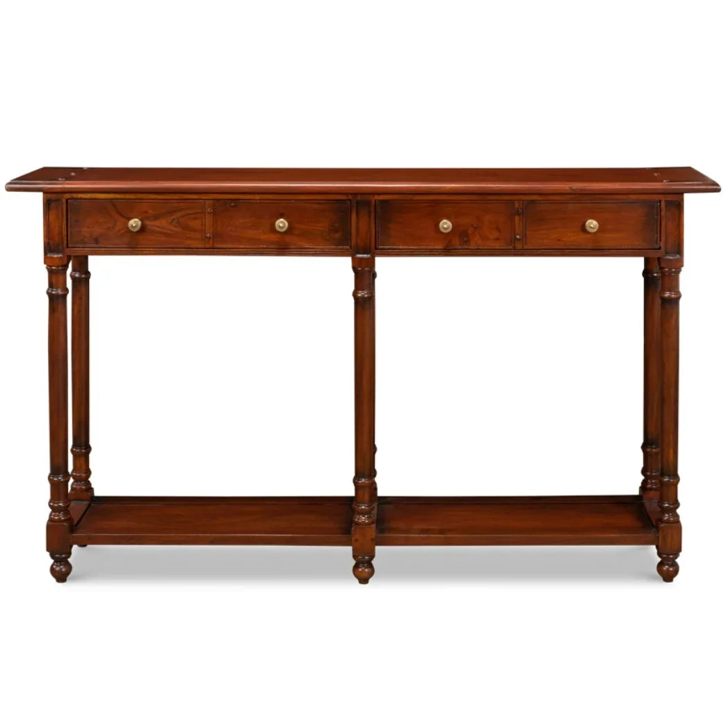 Walnut Stained French Console Table