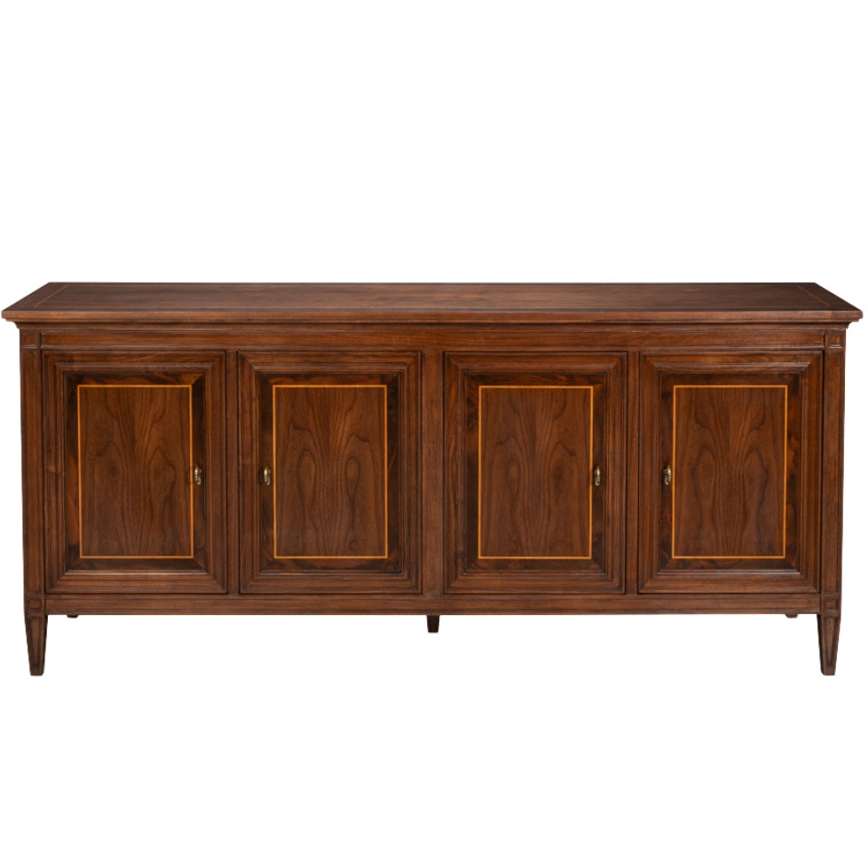 Beaufort Walnut Quarter Credenza Sideboard