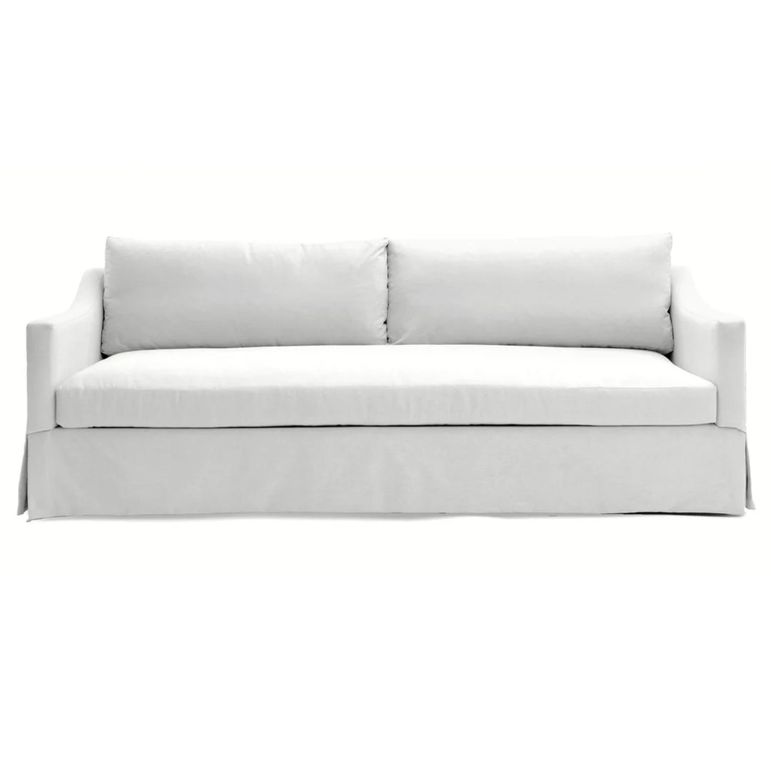 White Blanco Skirted Sofa