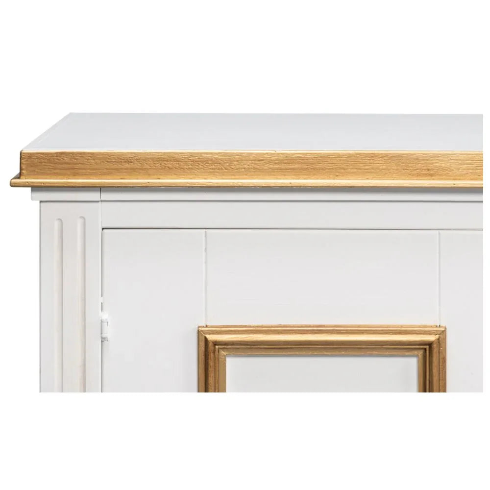 White and Gold Louis Buffet