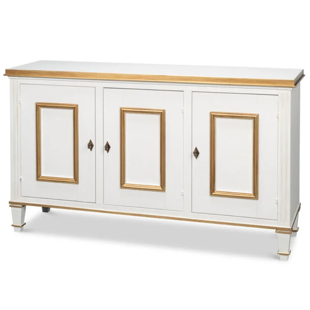 White and Gold Louis Buffet