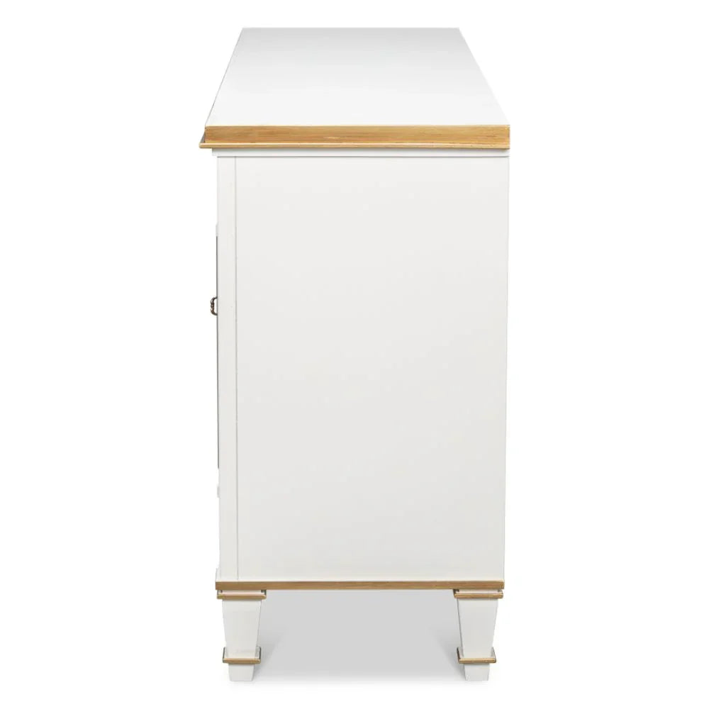 White and Gold Louis Buffet