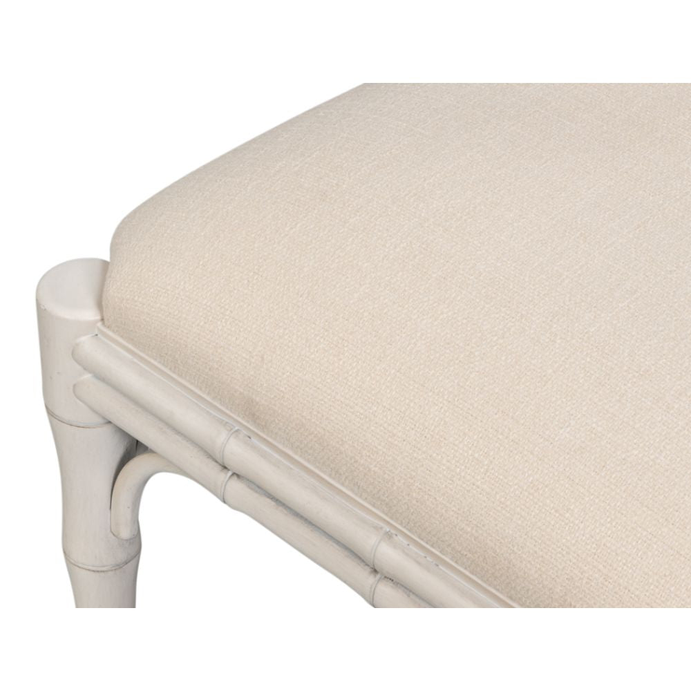 White Montclair Faux Bamboo Dining Chair