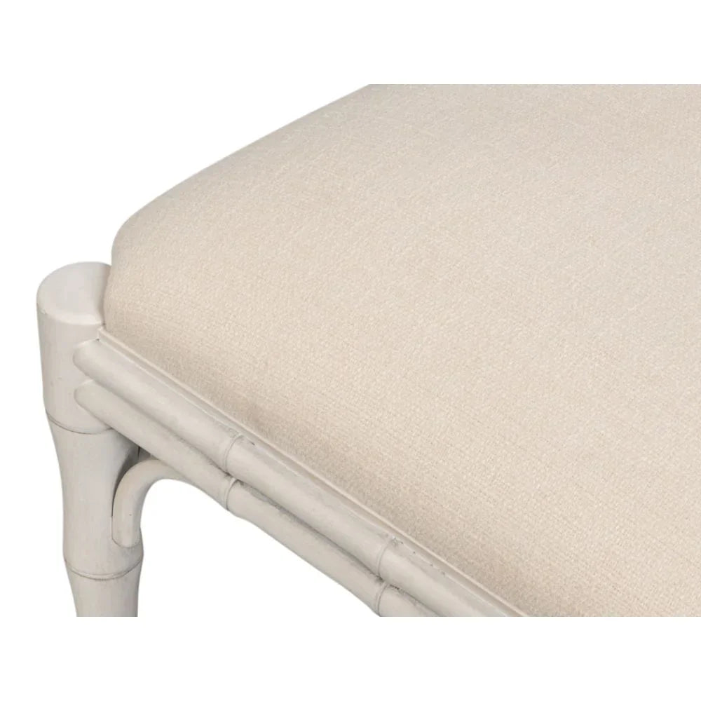 White Montclair Faux Bamboo Dining Chair