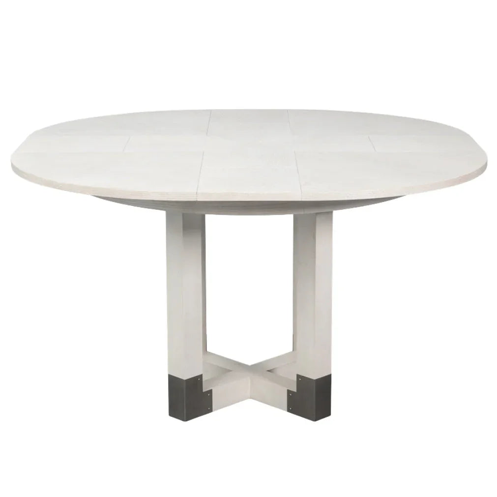 White Round Expandable Jupe Table