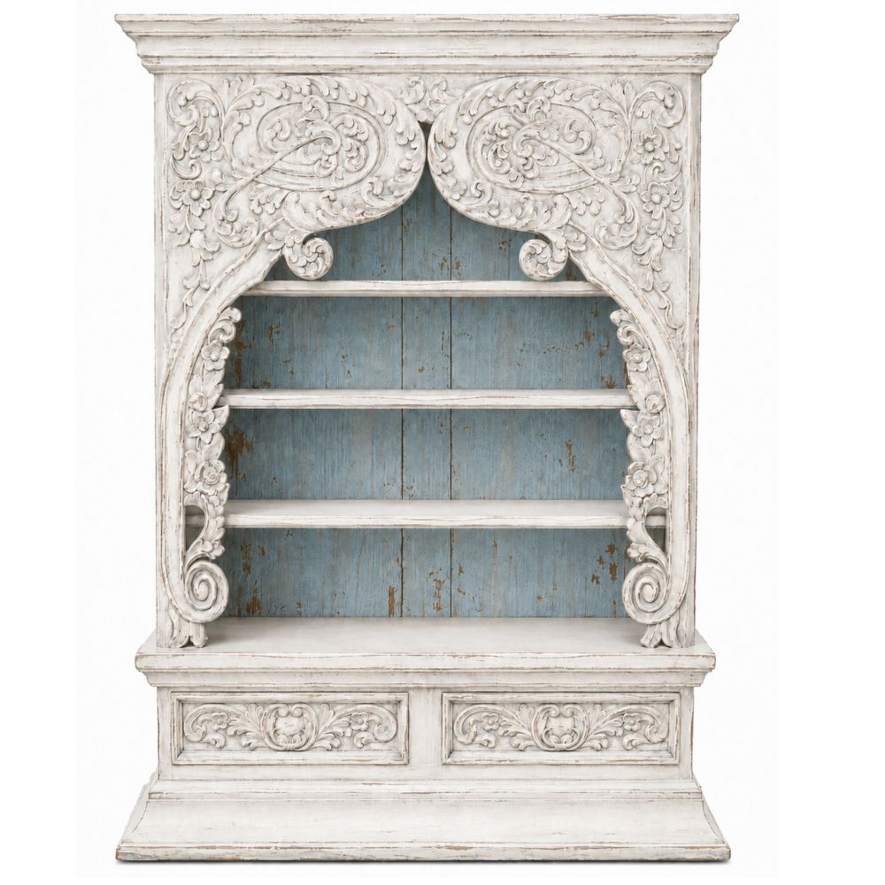 White Fleur Paradis Display Cabinet