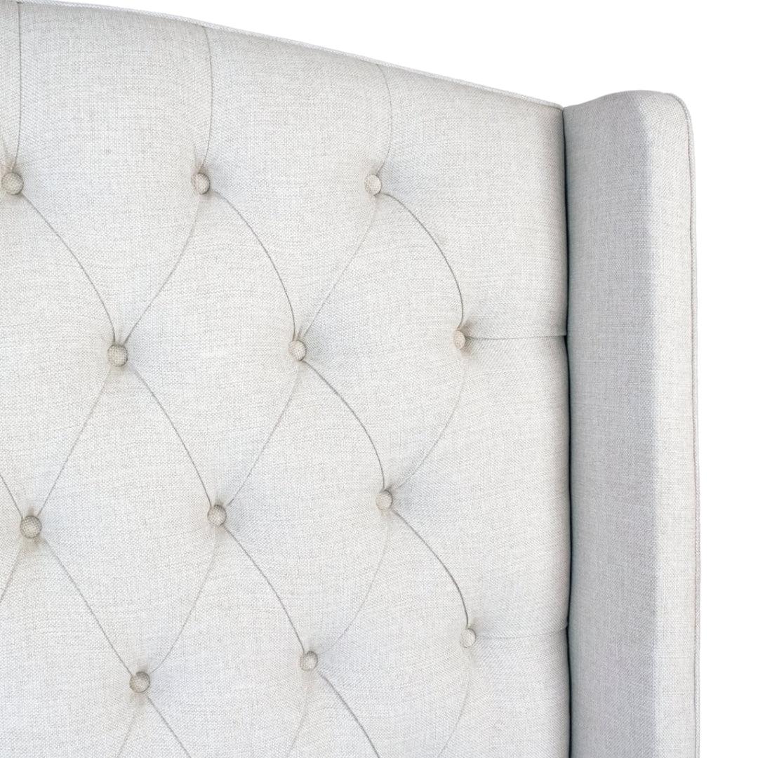 Diamond Tufted Wingback Bed