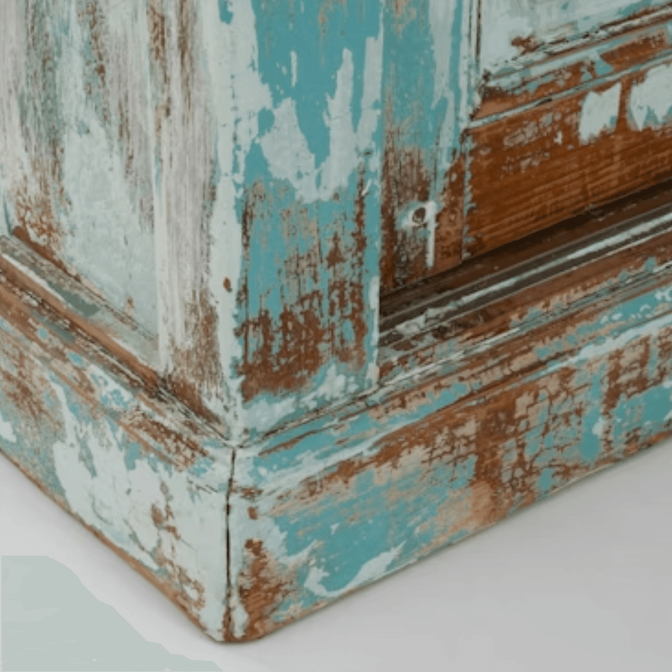 Aqua Blue French Country Sideboard, Circa 1850