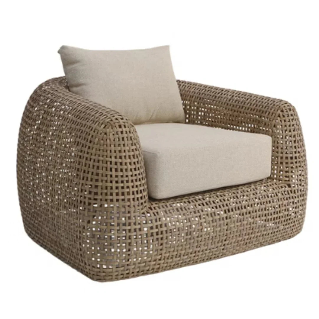 Woven Rattan Outdoor Lounge Chair