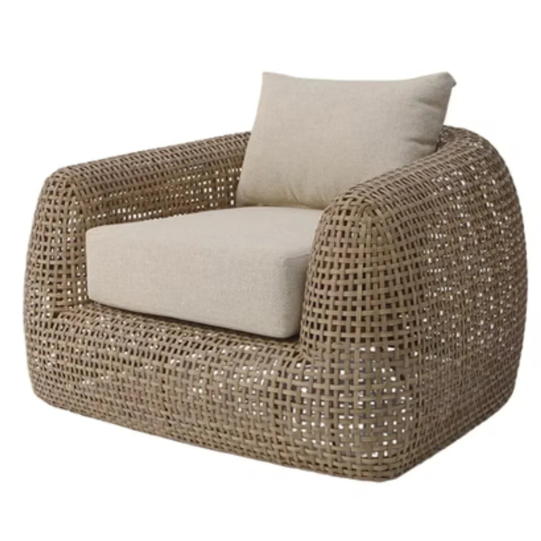 Woven Rattan Outdoor Lounge Chair