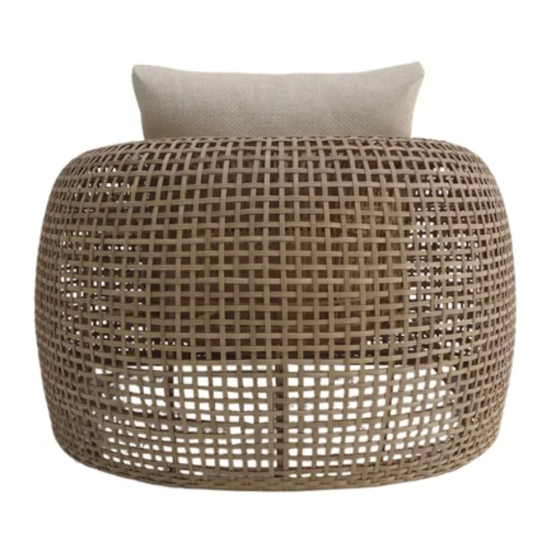 Woven Rattan Outdoor Lounge Chair