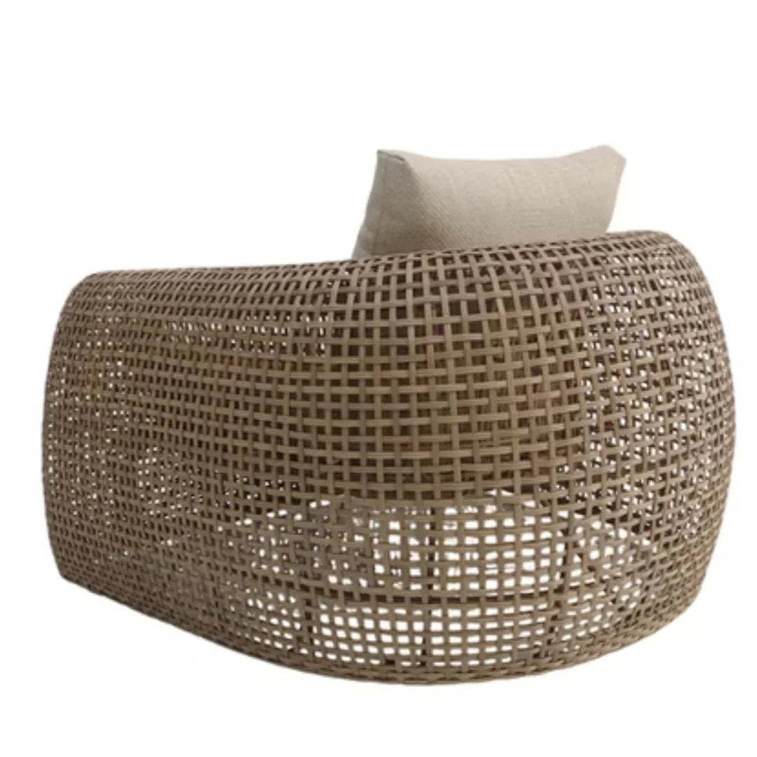 Woven Rattan Outdoor Lounge Chair