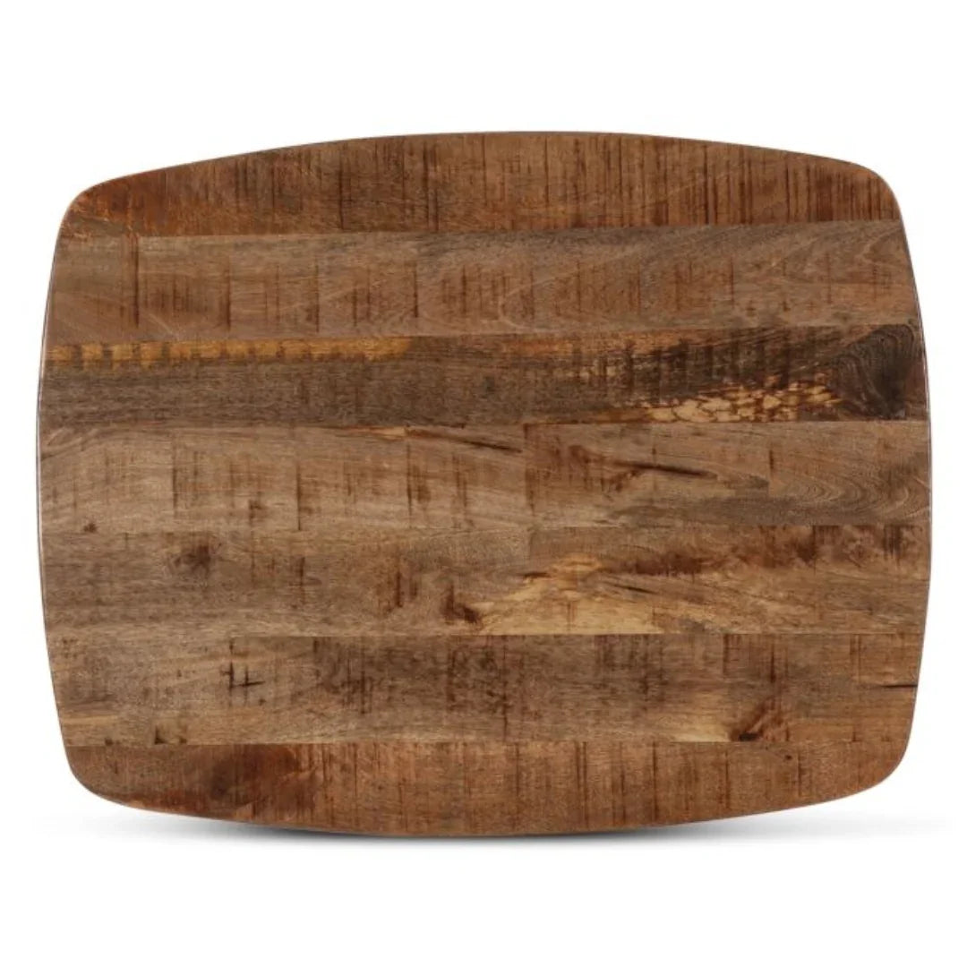 X-shaped Mango Wood Accent Table