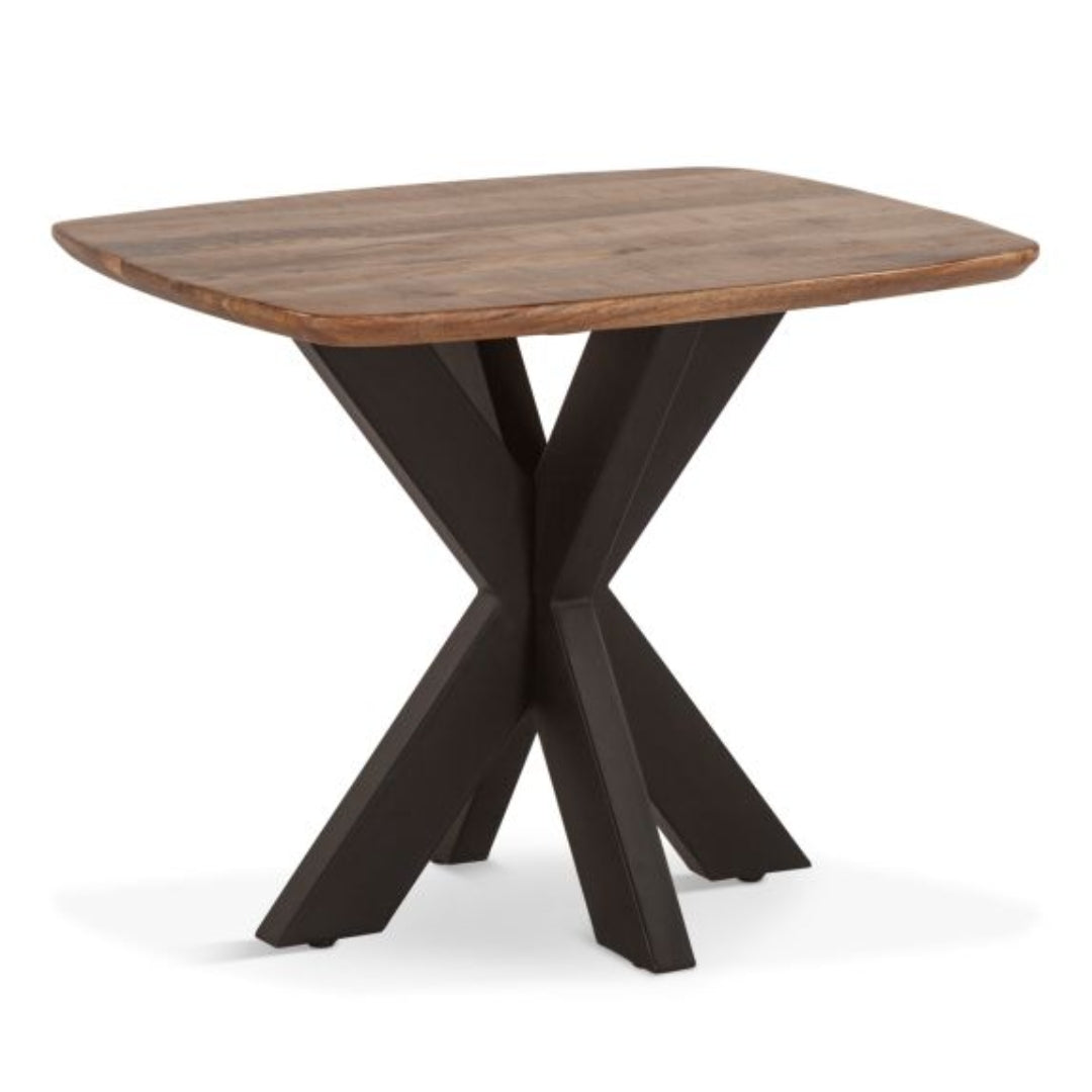 X-shaped Mango Wood Accent Table