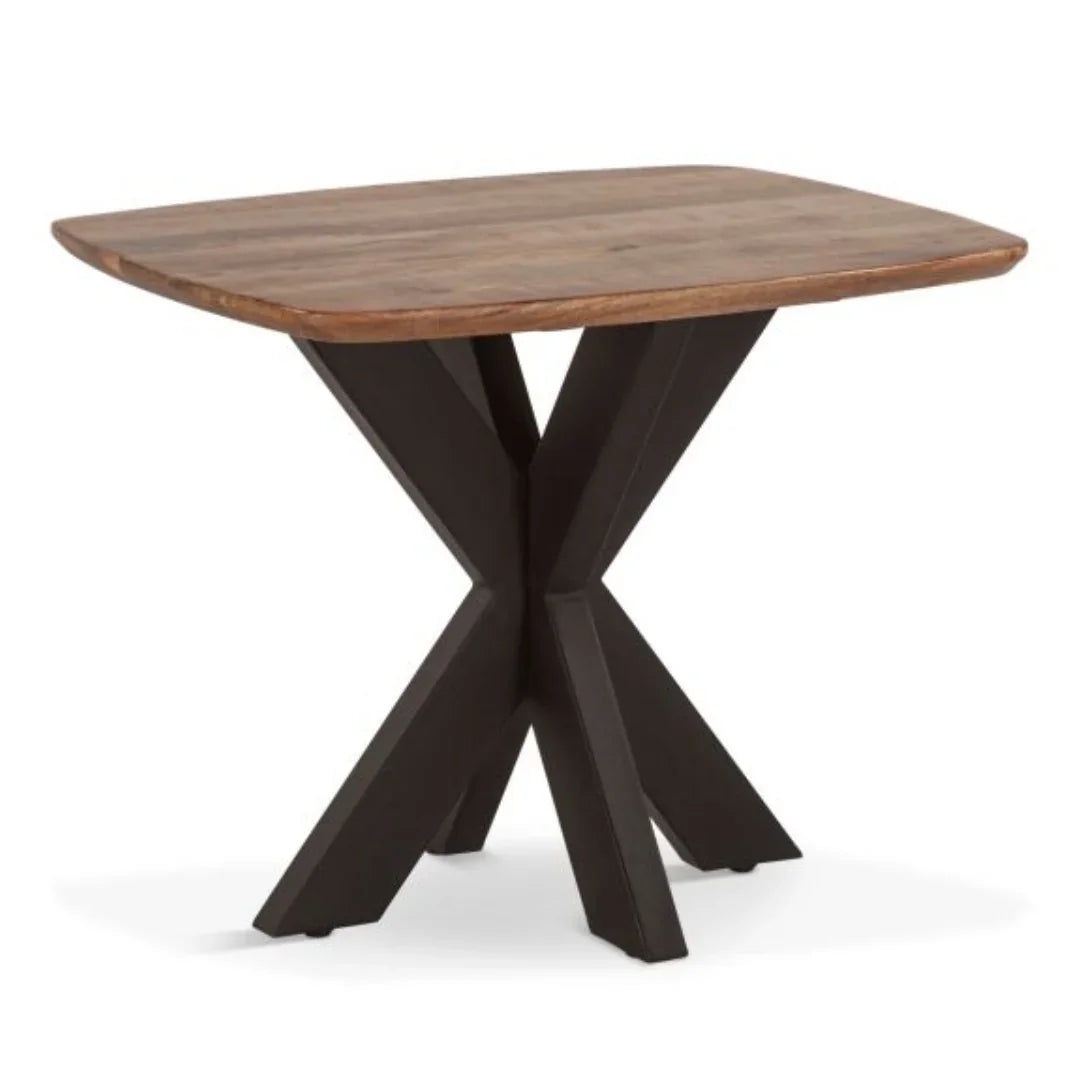 X-shaped Mango Wood Accent Table