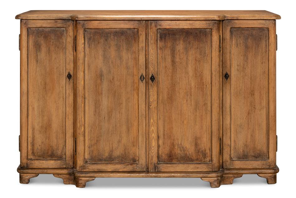 Aged Rustic 4-Door Sideboard