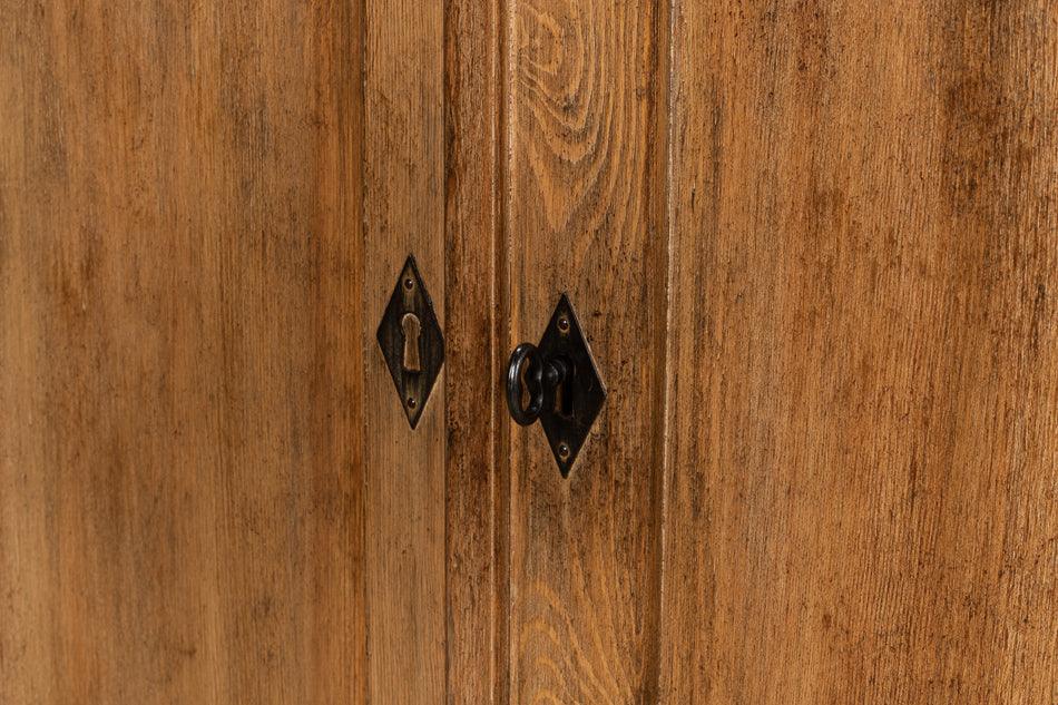 Aged Rustic 4-Door Sideboard