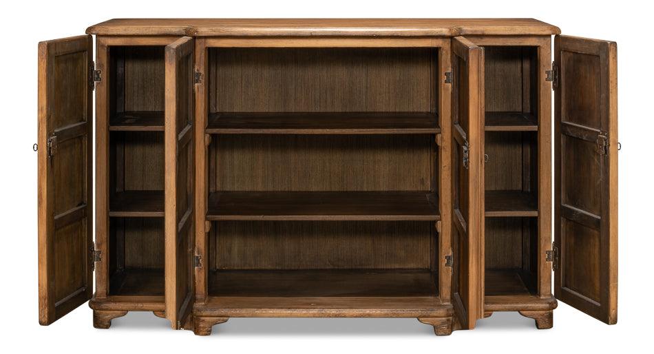 Aged Rustic 4-Door Sideboard