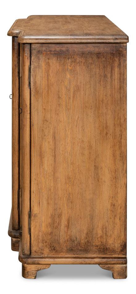 Aged Rustic 4-Door Sideboard