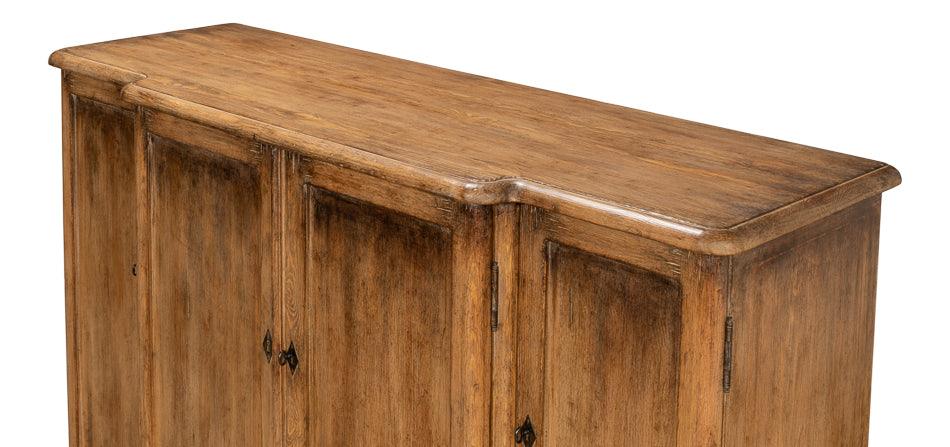 Aged Rustic 4-Door Sideboard