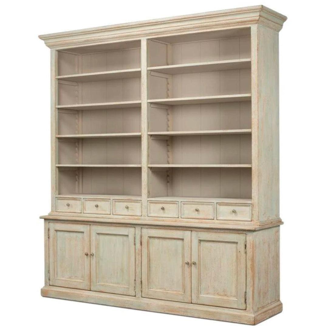 Amelia Sage Shabby Chic Bookcase - Belle Escape