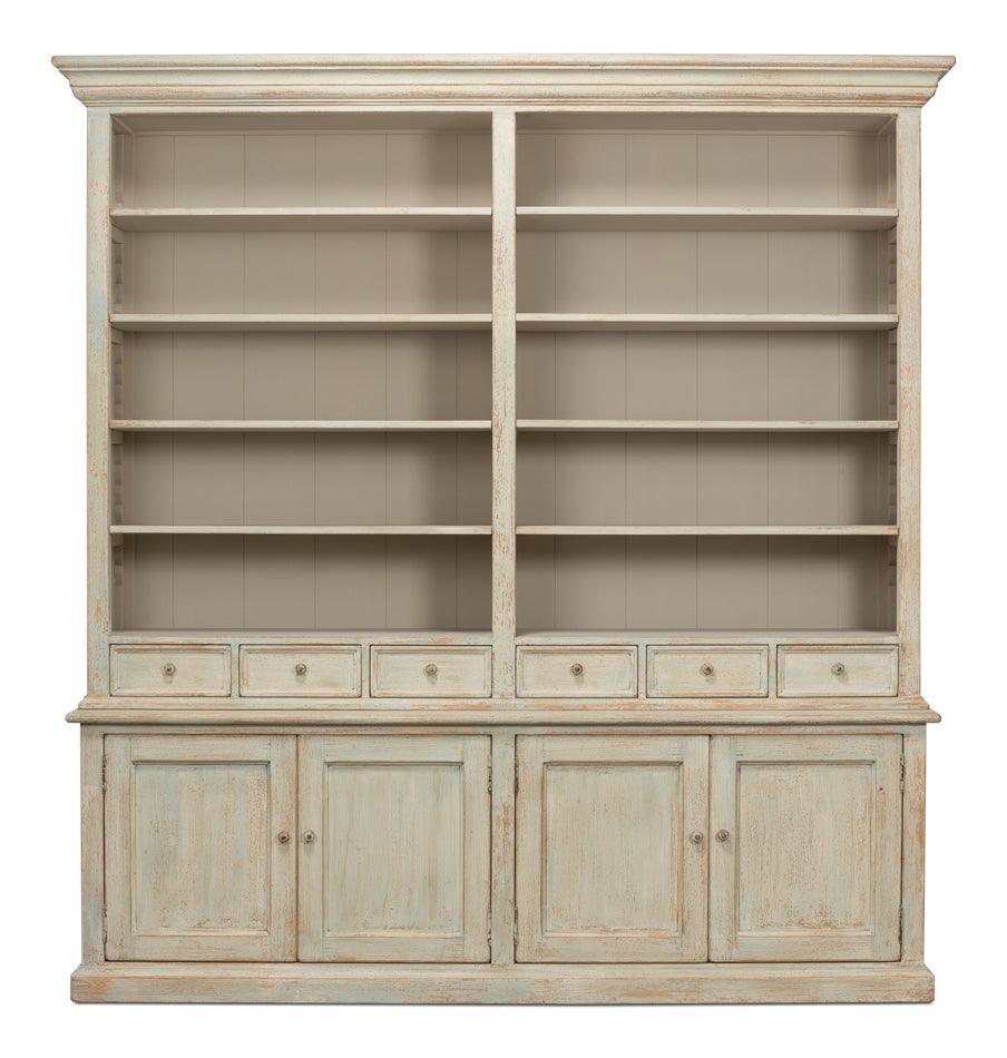 Amelia Sage Shabby Chic Bookcase - Belle Escape