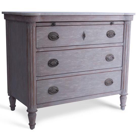 Angeline Marble Top Side Chest - Belle Escape