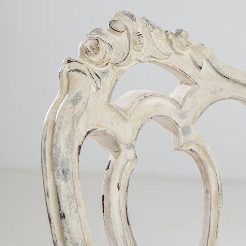 Antique French Shabby Chic Dining Chairs - Set of 4 - Belle Escape