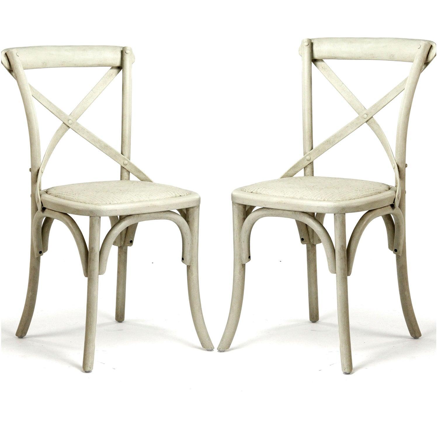 Antique White Cafe Chairs French Country