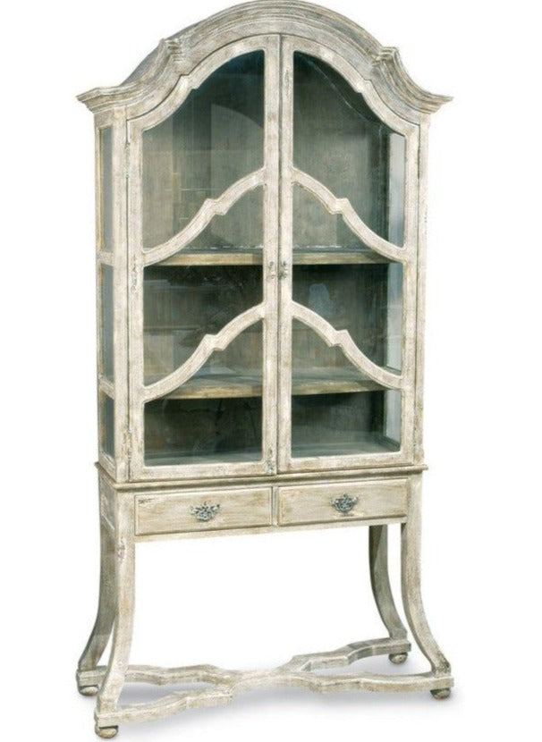 Arched Cabinet With Glass Doors - Belle Escape
