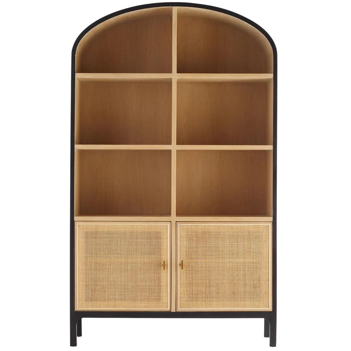 Arched Woven Rattan Cabinet - Belle Escape