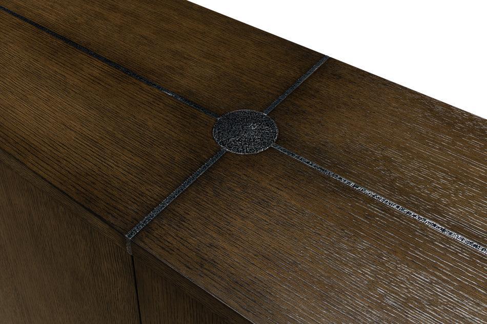 Artisan Grey Mid Century 6-Door Sideboard - Belle Escape