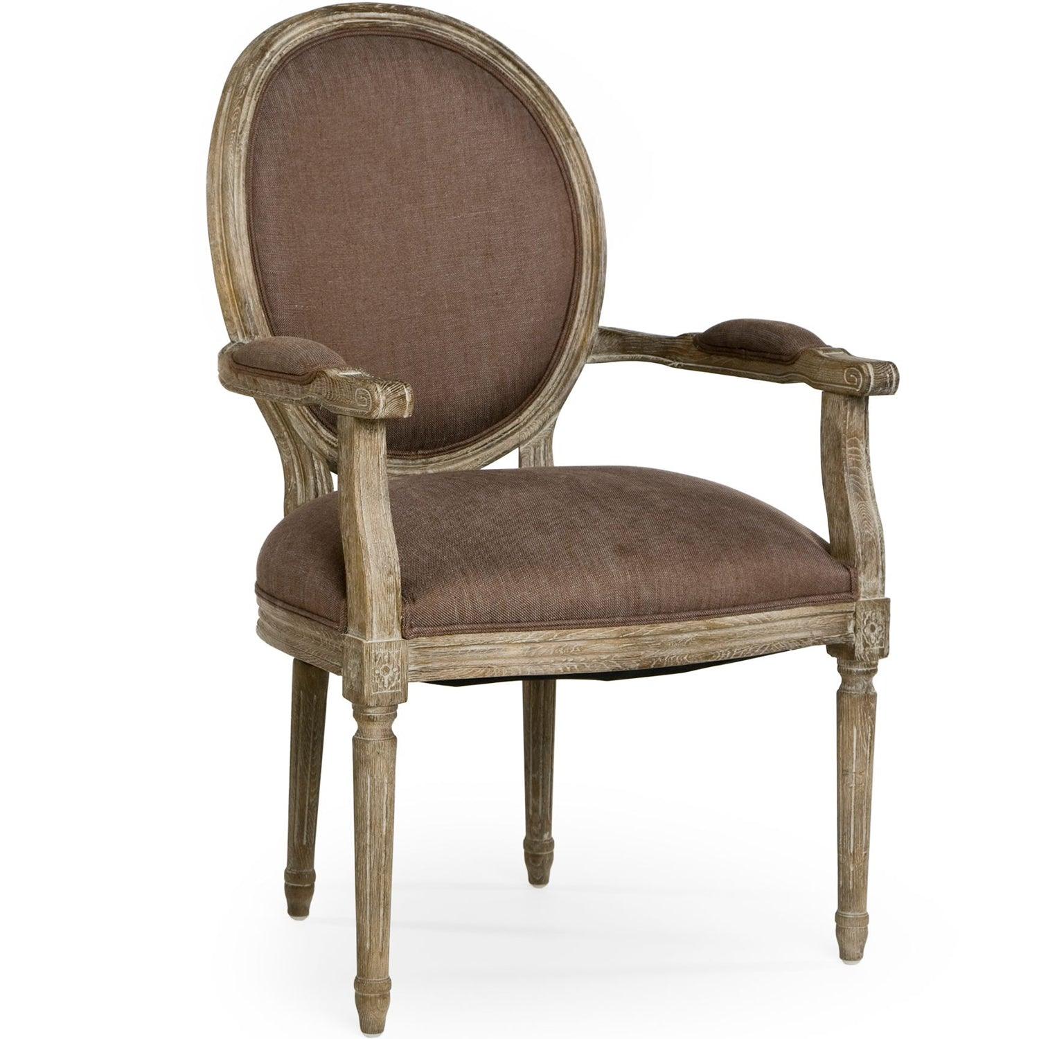 Aubergine Medallion Arm Chair - Belle Escape