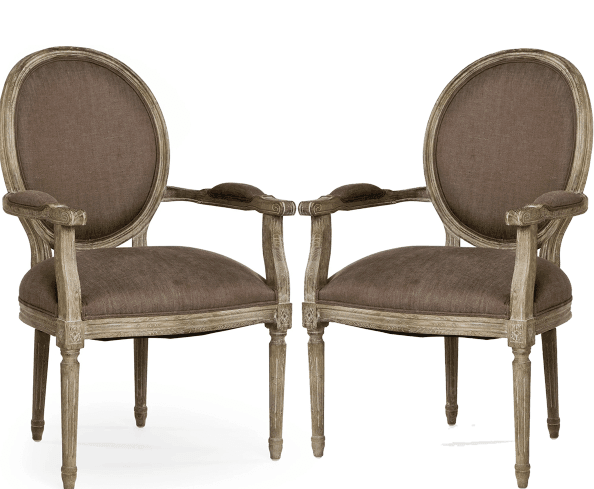 Aubergine Medallion Arm Chair - Belle Escape
