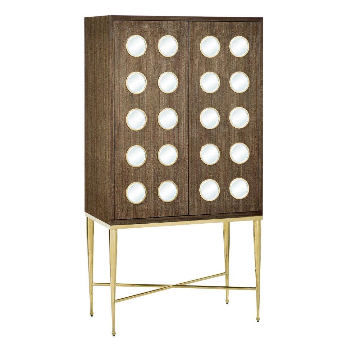Tawny Brown 2-Door Cabinet