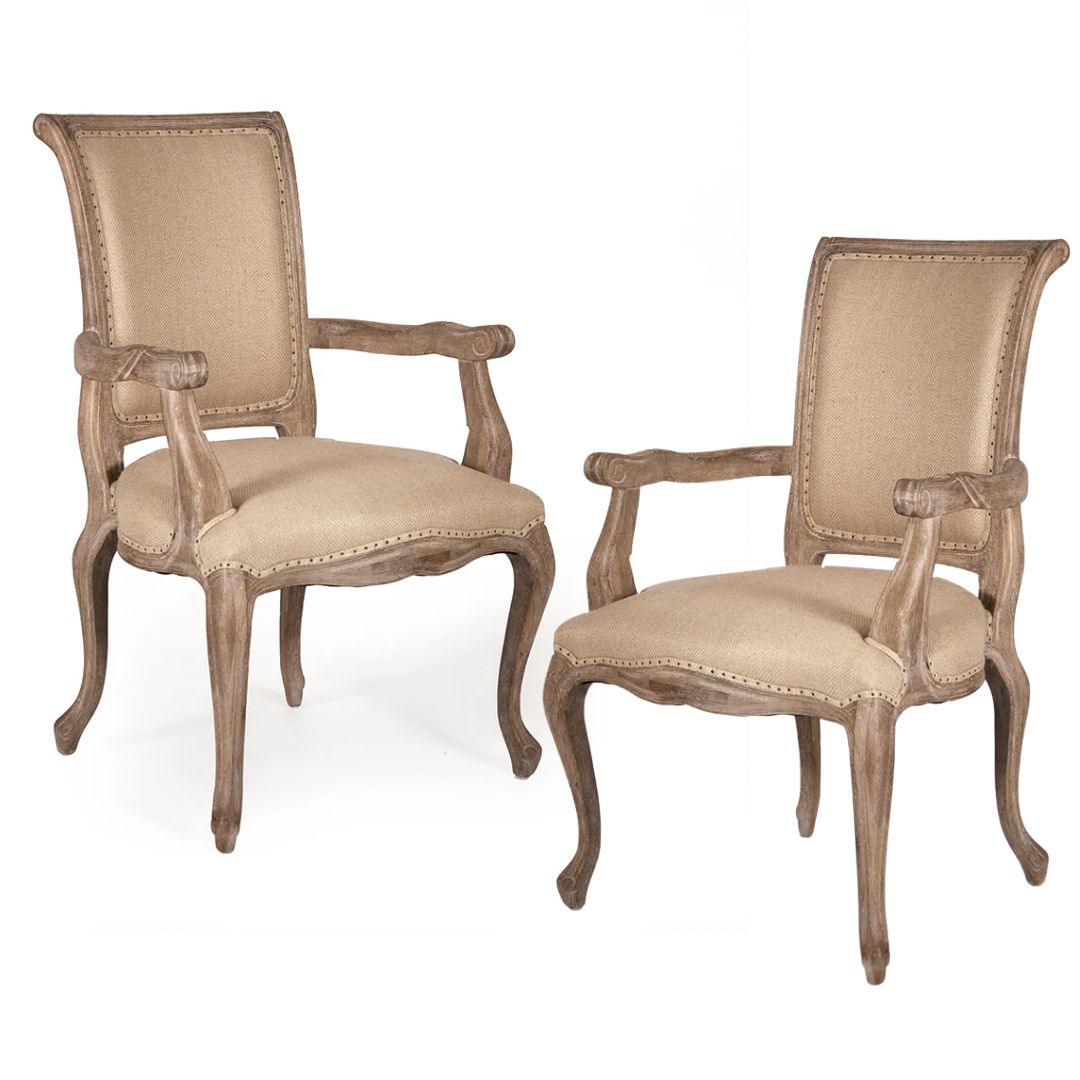 French Provence Cabriole Armchairs