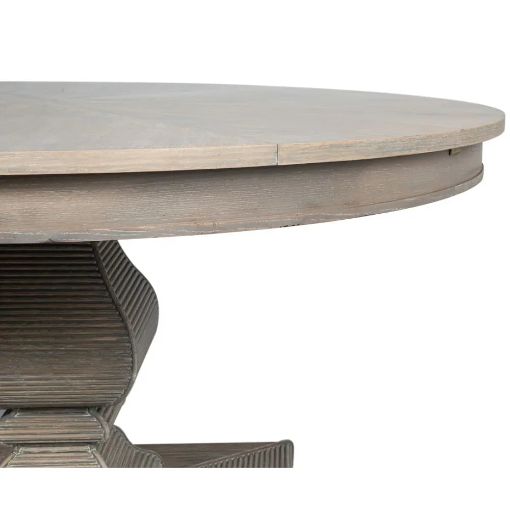 Equestrian Moonskin Jupe Expansion Dining Table