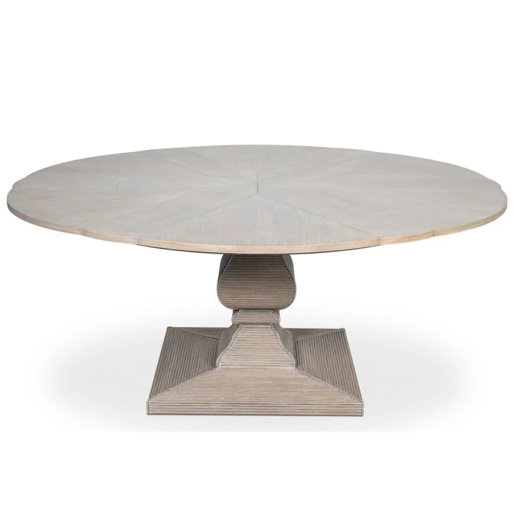 Equestrian Moonskin Jupe Expansion Dining Table