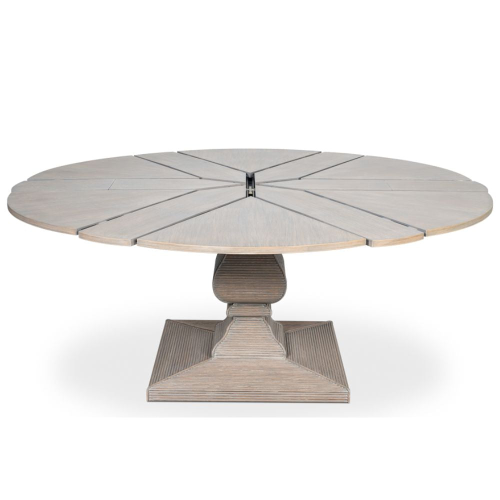 Equestrian Moonskin Jupe Expansion Dining Table