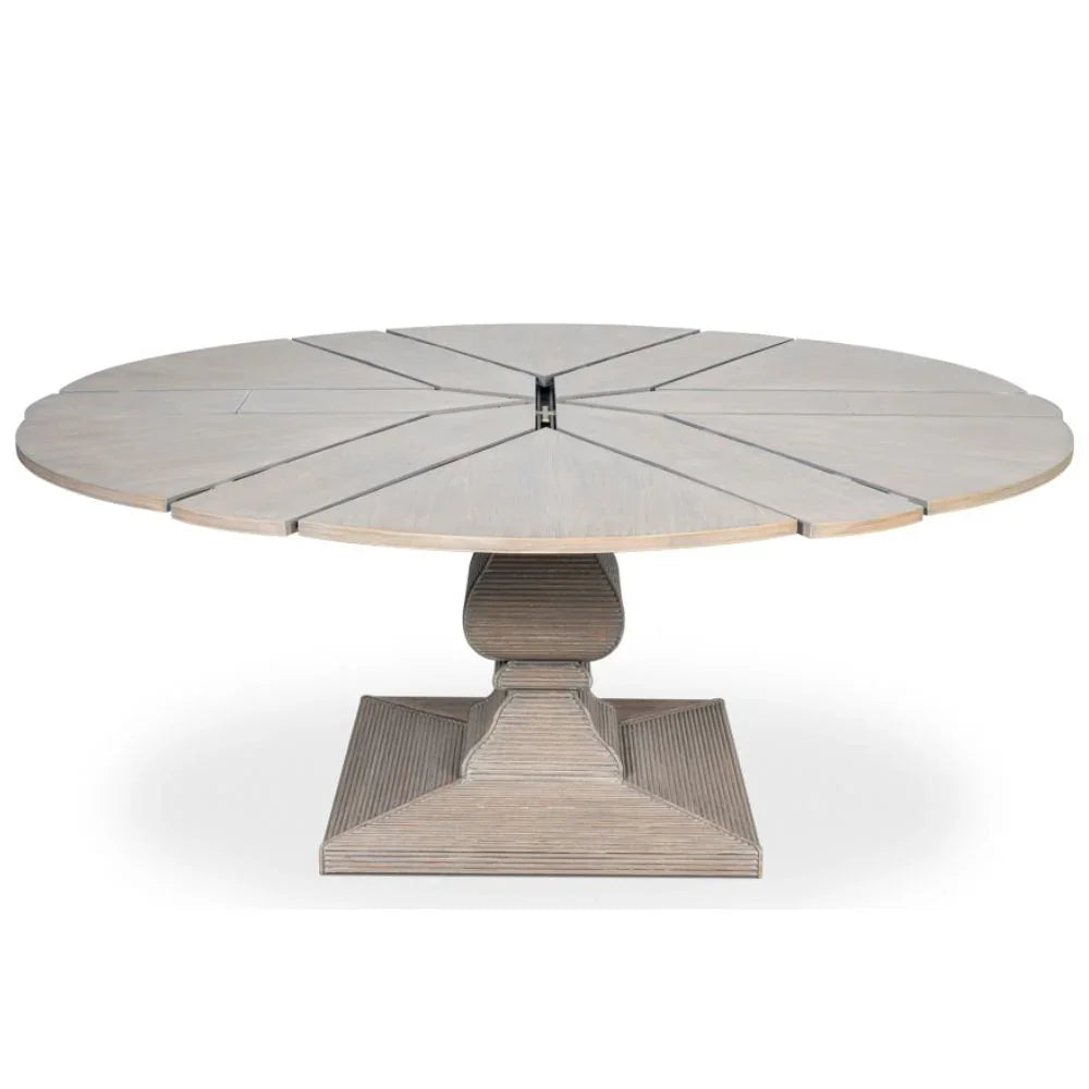 Equestrian Moonskin Jupe Expansion Dining Table