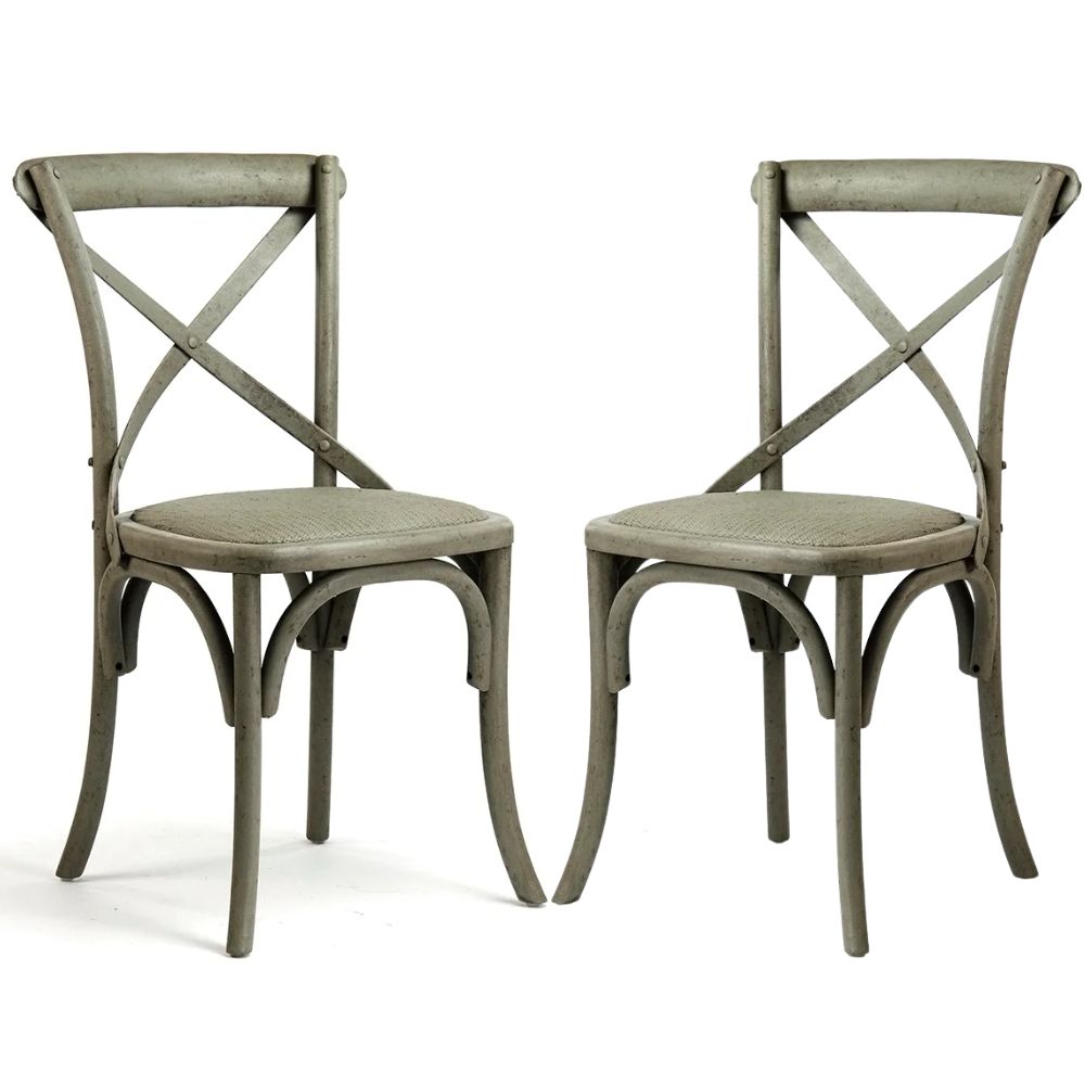 Olive Green Parisian Cafe Chairs