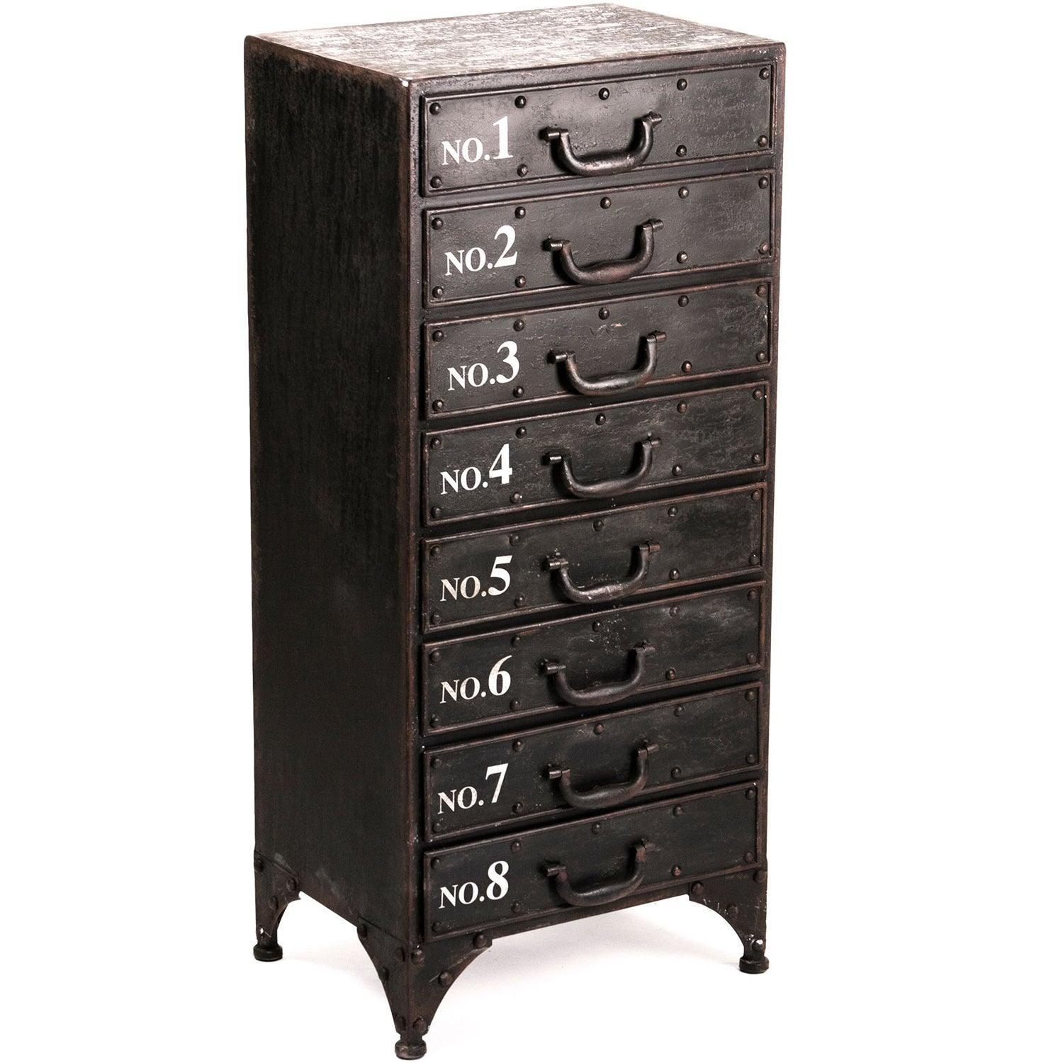 Black Industrial Chic Chest - Belle Escape