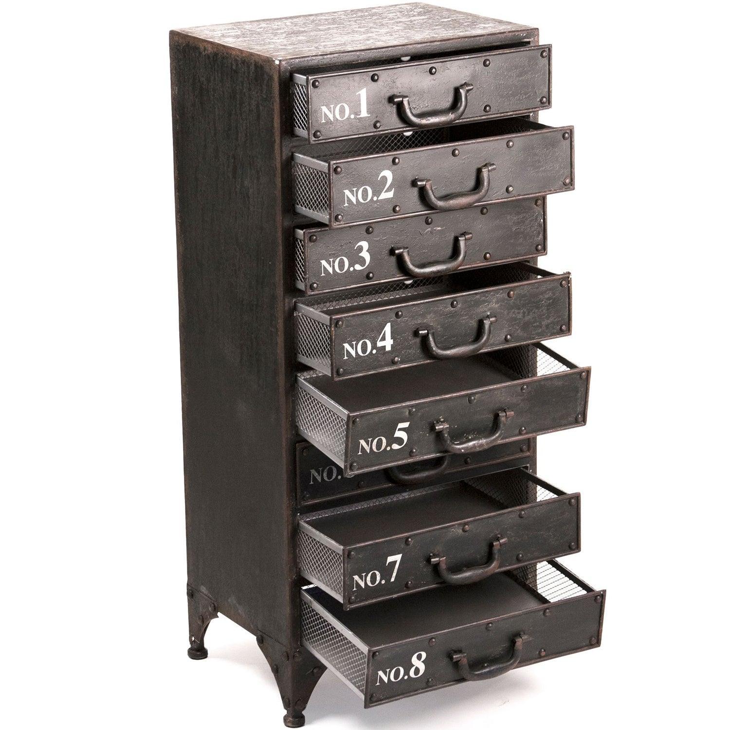 Black Industrial Chic Chest - Belle Escape