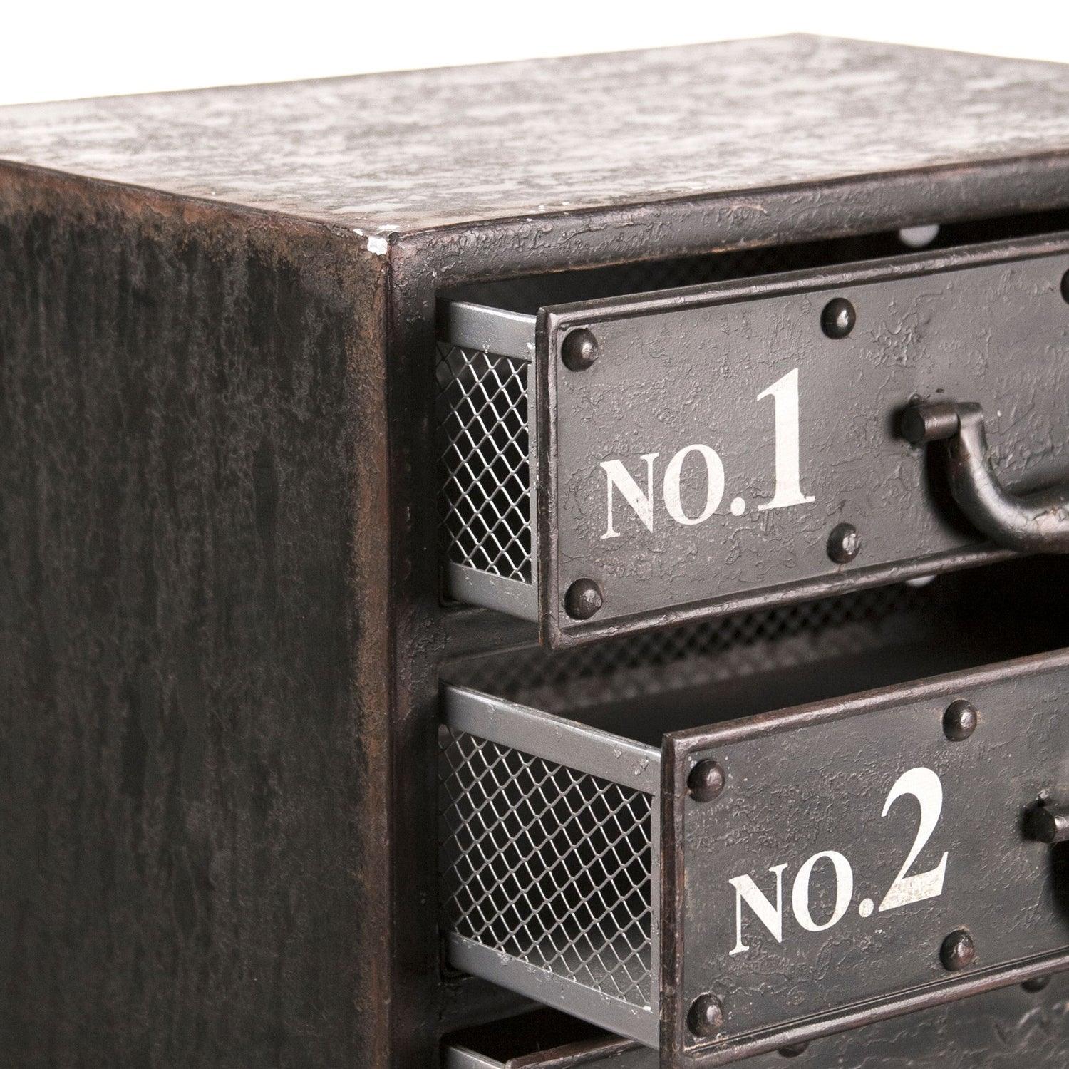 Black Industrial Chic Chest - Belle Escape